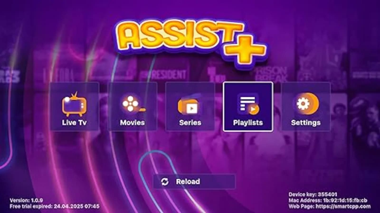 Assist Plus — app IPTV 2026