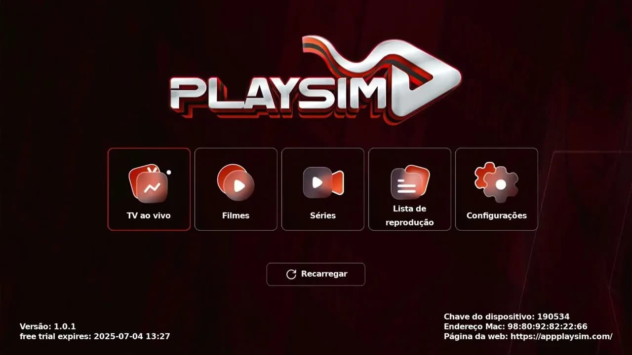 Playsim — app IPTV 2026