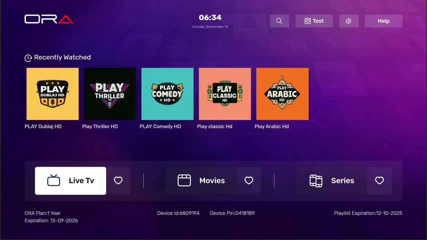 ORA Player IPTV 2026: como instalar e ativar (€ 9, Samsung, LG, Roku)
